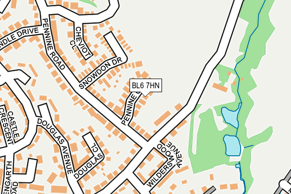 BL6 7HN map - OS OpenMap – Local (Ordnance Survey)