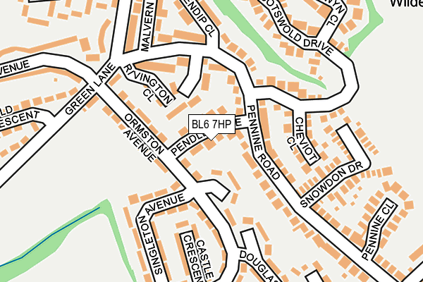 BL6 7HP map - OS OpenMap – Local (Ordnance Survey)