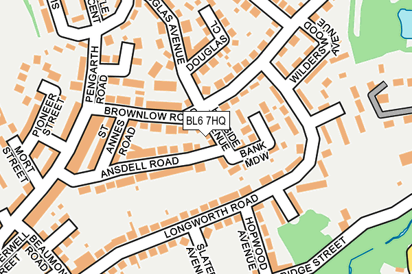 BL6 7HQ map - OS OpenMap – Local (Ordnance Survey)