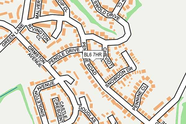 BL6 7HR map - OS OpenMap – Local (Ordnance Survey)