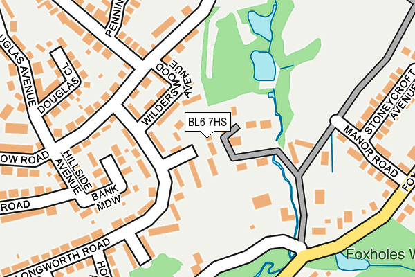BL6 7HS map - OS OpenMap – Local (Ordnance Survey)