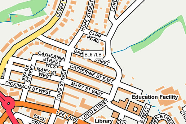 BL6 7LB map - OS OpenMap – Local (Ordnance Survey)