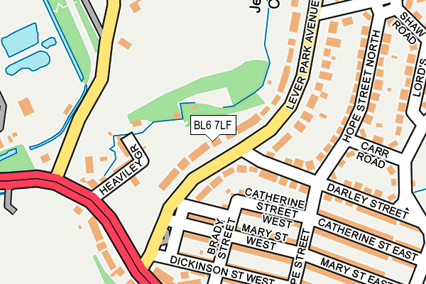 BL6 7LF map - OS OpenMap – Local (Ordnance Survey)