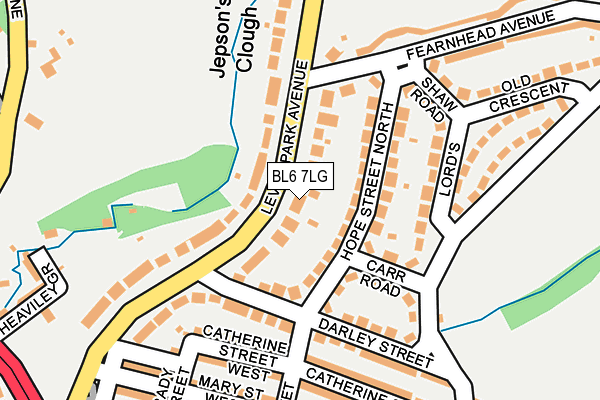 BL6 7LG map - OS OpenMap – Local (Ordnance Survey)