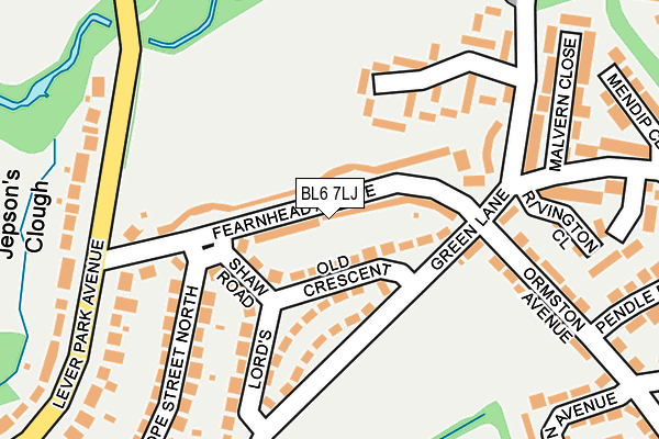 BL6 7LJ map - OS OpenMap – Local (Ordnance Survey)