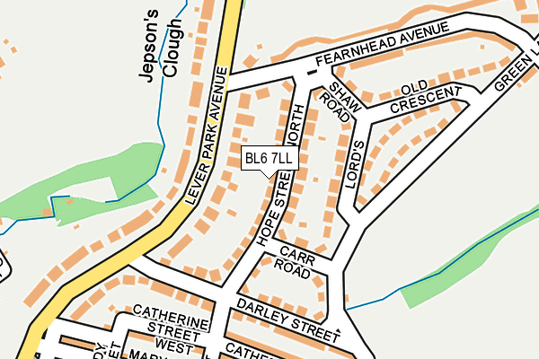 BL6 7LL map - OS OpenMap – Local (Ordnance Survey)