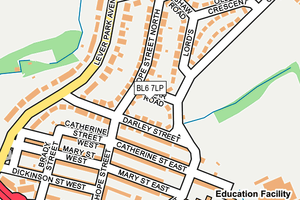 BL6 7LP map - OS OpenMap – Local (Ordnance Survey)