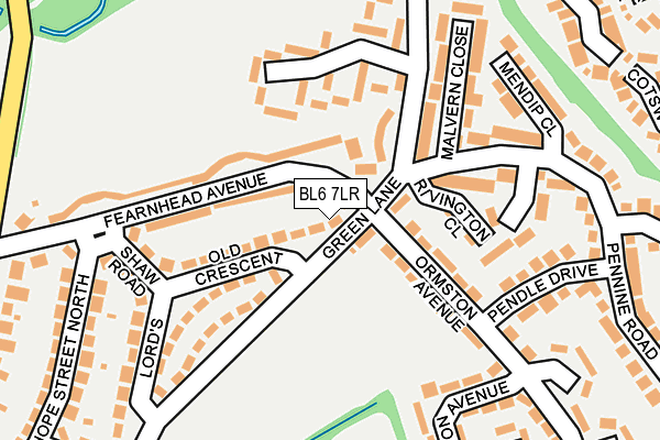 BL6 7LR map - OS OpenMap – Local (Ordnance Survey)