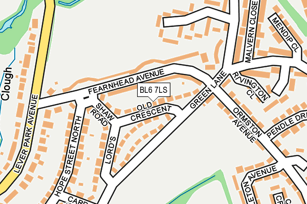 BL6 7LS map - OS OpenMap – Local (Ordnance Survey)