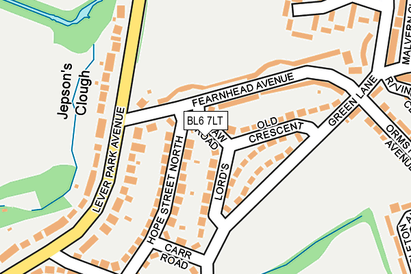 BL6 7LT map - OS OpenMap – Local (Ordnance Survey)