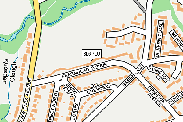 BL6 7LU map - OS OpenMap – Local (Ordnance Survey)