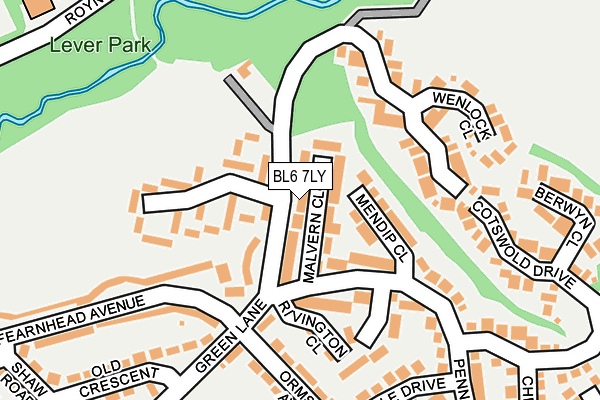 BL6 7LY map - OS OpenMap – Local (Ordnance Survey)