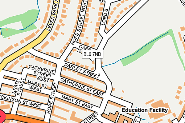 BL6 7ND map - OS OpenMap – Local (Ordnance Survey)