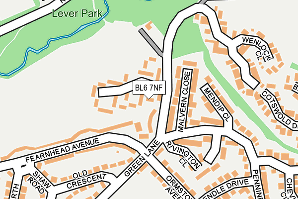 BL6 7NF map - OS OpenMap – Local (Ordnance Survey)