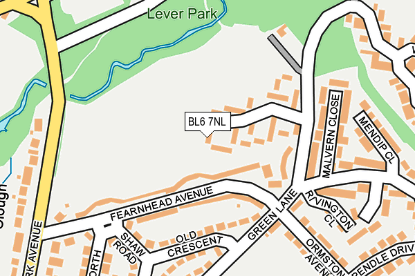 BL6 7NL map - OS OpenMap – Local (Ordnance Survey)