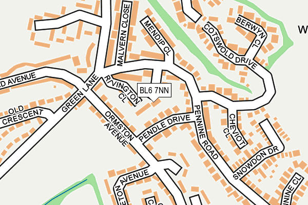 BL6 7NN map - OS OpenMap – Local (Ordnance Survey)