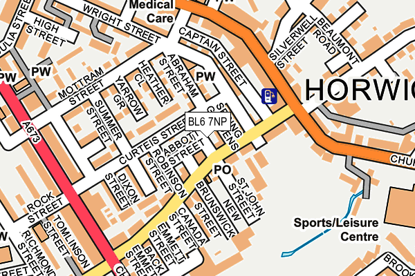 BL6 7NP map - OS OpenMap – Local (Ordnance Survey)