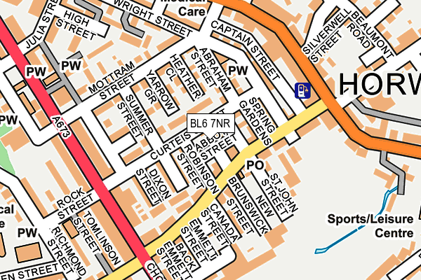 BL6 7NR map - OS OpenMap – Local (Ordnance Survey)