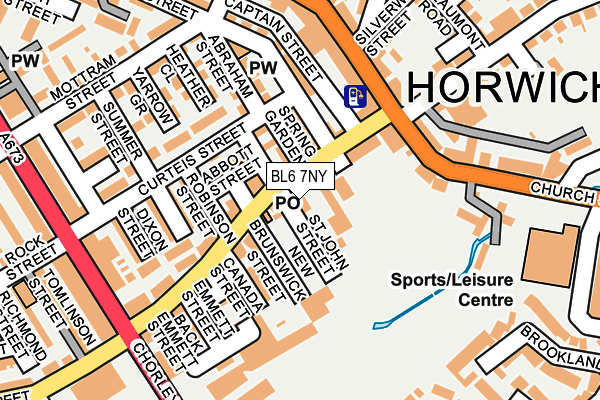 BL6 7NY map - OS OpenMap – Local (Ordnance Survey)