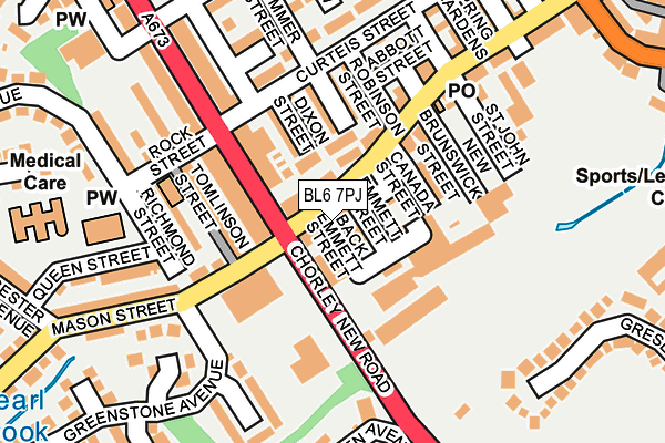 BL6 7PJ map - OS OpenMap – Local (Ordnance Survey)
