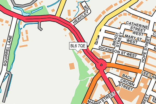 BL6 7QE map - OS OpenMap – Local (Ordnance Survey)
