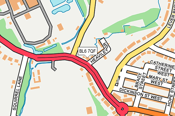 BL6 7QF map - OS OpenMap – Local (Ordnance Survey)