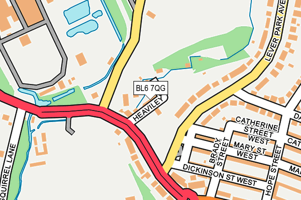 BL6 7QG map - OS OpenMap – Local (Ordnance Survey)