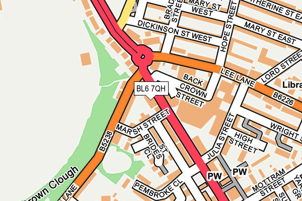 BL6 7QH map - OS OpenMap – Local (Ordnance Survey)