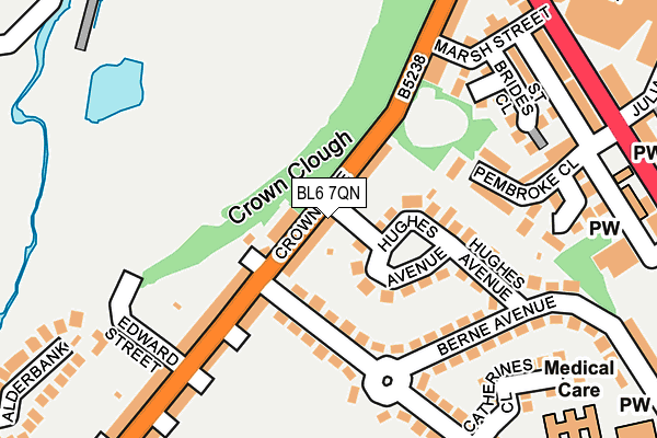 BL6 7QN map - OS OpenMap – Local (Ordnance Survey)