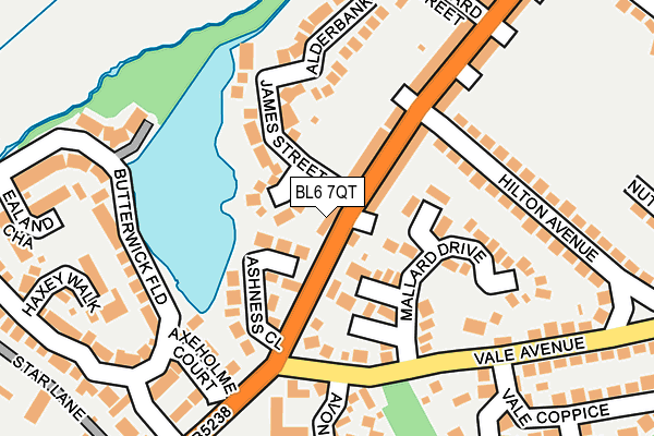 BL6 7QT map - OS OpenMap – Local (Ordnance Survey)