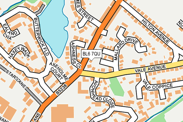 BL6 7QU map - OS OpenMap – Local (Ordnance Survey)