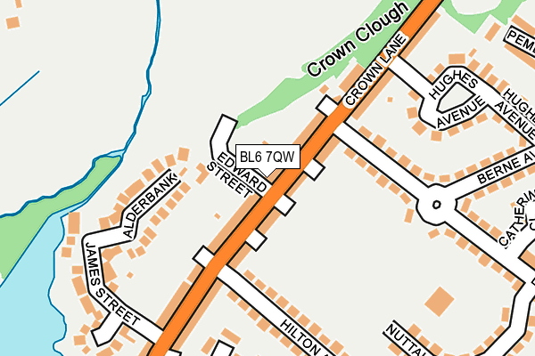 BL6 7QW map - OS OpenMap – Local (Ordnance Survey)