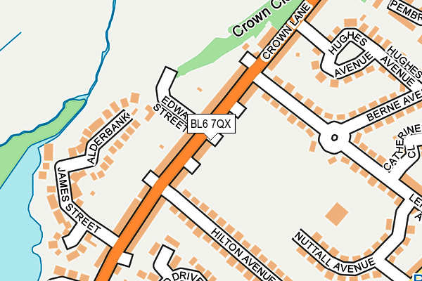BL6 7QX map - OS OpenMap – Local (Ordnance Survey)