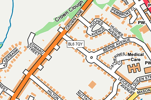 BL6 7QY map - OS OpenMap – Local (Ordnance Survey)