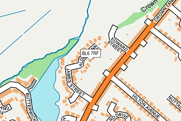 BL6 7RF map - OS OpenMap – Local (Ordnance Survey)