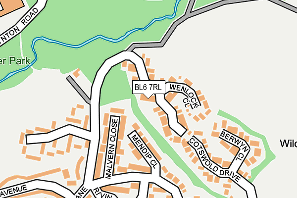 BL6 7RL map - OS OpenMap – Local (Ordnance Survey)
