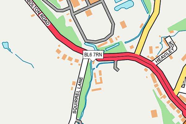 BL6 7RN map - OS OpenMap – Local (Ordnance Survey)