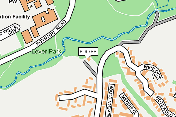 BL6 7RP map - OS OpenMap – Local (Ordnance Survey)