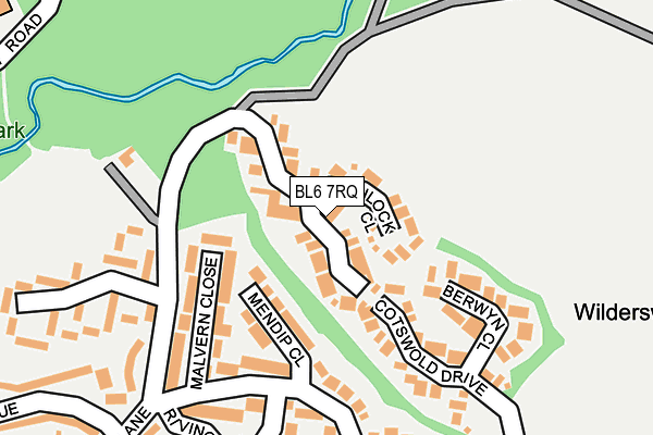 BL6 7RQ map - OS OpenMap – Local (Ordnance Survey)