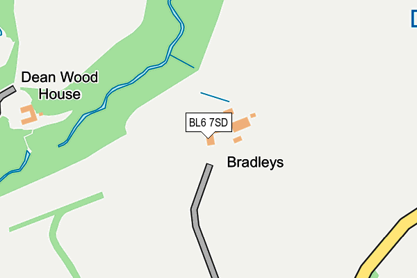 BL6 7SD map - OS OpenMap – Local (Ordnance Survey)