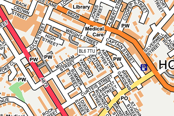 BL6 7TU map - OS OpenMap – Local (Ordnance Survey)