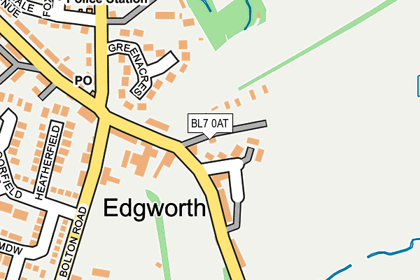 BL7 0AT map - OS OpenMap – Local (Ordnance Survey)