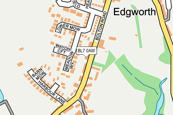 Map of EDGWORTH PROPERTIES LIMITED at local scale