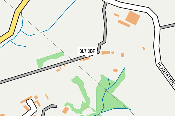 BL7 0BP map - OS OpenMap – Local (Ordnance Survey)