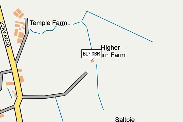 BL7 0BR map - OS OpenMap – Local (Ordnance Survey)