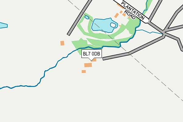 BL7 0DB map - OS OpenMap – Local (Ordnance Survey)