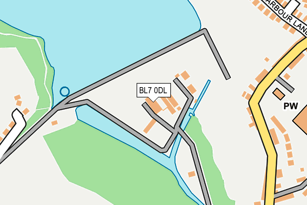 BL7 0DL map - OS OpenMap – Local (Ordnance Survey)