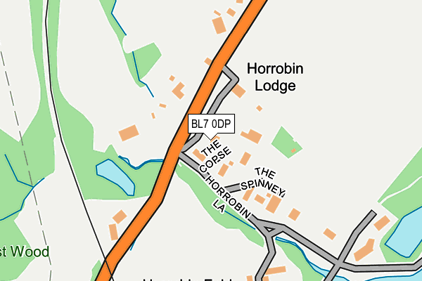 BL7 0DP map - OS OpenMap – Local (Ordnance Survey)