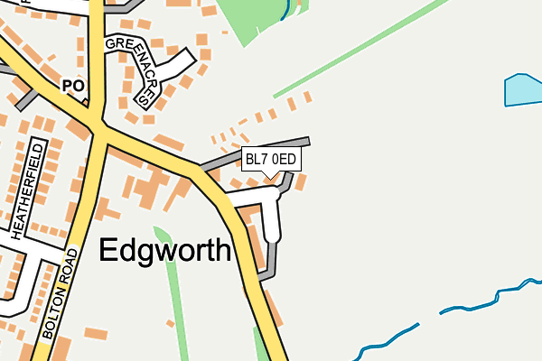 BL7 0ED map - OS OpenMap – Local (Ordnance Survey)