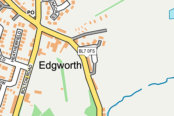 BL7 0FS map - OS OpenMap – Local (Ordnance Survey)